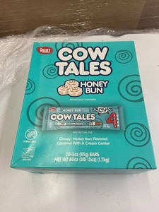Goetzes Cow Tales Honey Bun Caramel Bars 3oz (Lot of 20)