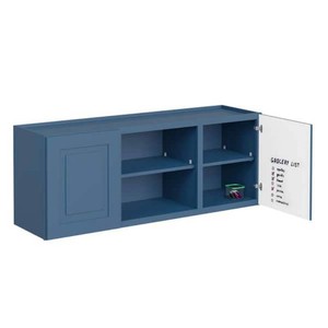 Greenwich Valencia Blue 23 in. H x 60 in. W x 12 in. D Plywood Laundry Room Wall Cabinet with 3 Shelves