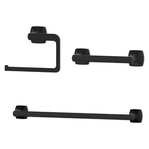 New Pfister Vaneri 3-Piece Bath Hardware Set with Mounting Hardware in Matte Black