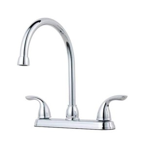 New - Pfister Series 2-Handle High-Arc Standard Kitchen Faucet Polished Chrome