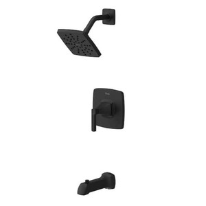 New - Pfister Vaneri 1-Handle Tub and Shower Trim Kit in Matte Black (Valve Not Included)