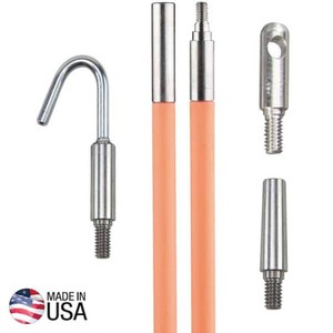 Klein Tools 10 ft. Low-Flex Glow Fish Rod Set