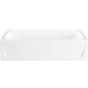Bootz Industries Maui 60 in. x 30 in. Alcove Soaking Bathtub with Left Drain in White