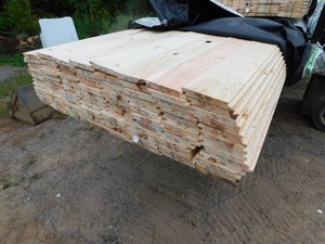 1 in. x 6 in. x 16 ft. Nickel Lap Ponderosa Pine Boards - 1,728 Linear Feet