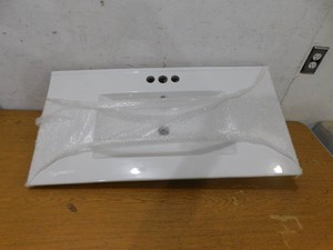 36 in.  Single Sink White Bath Vanity Ceramic Top