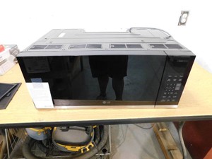 LG 1.3 cu. ft. 30 in. W Low Profile Over the Range Microwave Oven with EasyClean in PrintProof Stainless Steel 1000- Watt