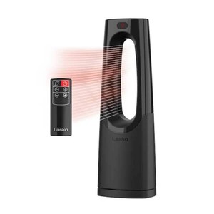 New - Lasko Bladeless 1500W 28 in. Black Electric Oscillating Tower Ceramic Space Heater with Remote Control and Digital Display