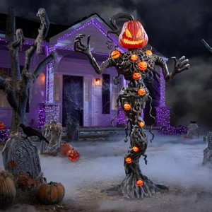 6.5Ft Wicked LED Pumpkin Vine Creature Halloween