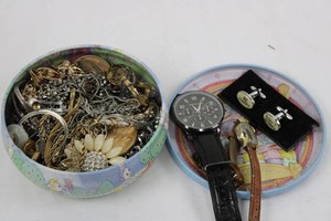 Mixed Jewelry, Watches & Message Cufflinks