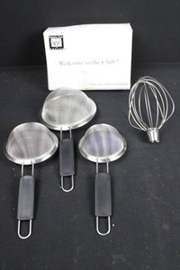 Cooking Club of America Strainers, Whisk & Rotary Grater Mixed Lot