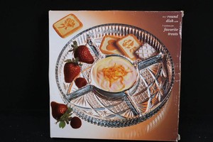 Clear Glass 5-Section Divided Serving Dish 9.5 Inch