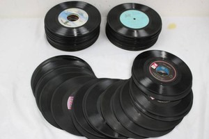 Vintage Assorted 45 RPM Vinyl Records Mixed Lot
