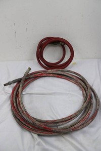 Hose Assemblies With Metal Fittings (Lot of 2)
