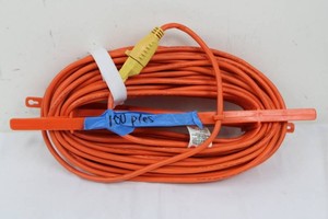 Orange Grounded Extension Cord 100 ft