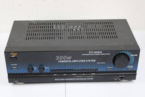Pyle Pro PT-600A 300W Integrated Stereo Amplifier (turns on, otherwise not tested)