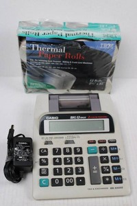 Casio HR-100TE Calculator & IBM Thermal Paper (not tested for function)