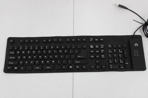V01917-BBB Rubber USB Keyboard - Working