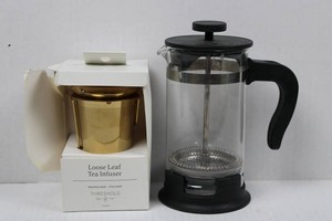 Threshold Tea Infuser & Glass French Press Mixed Lot