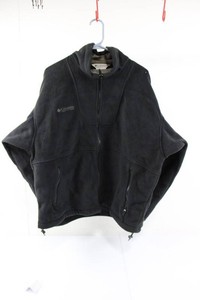 Columbia Sportswear Mens L Black Half-Zip Fleece Pullover