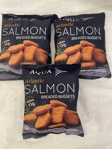 B - Aqua Atlantic Salmon Breaded Nuggets 1lb (Lot of 3)