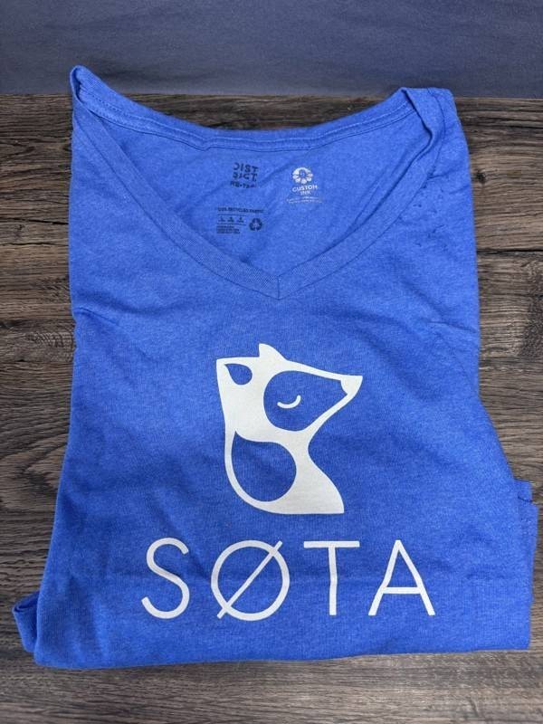 SOTA Graphic V-neck T-shirt - Size Womens Large - Brand New