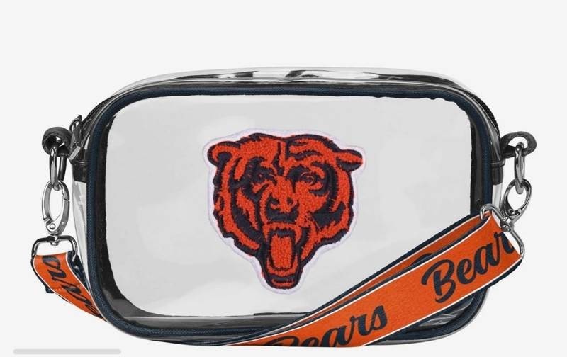 Chicago Bears Clear Crossbody Stadium Approved Bag  - Brand New