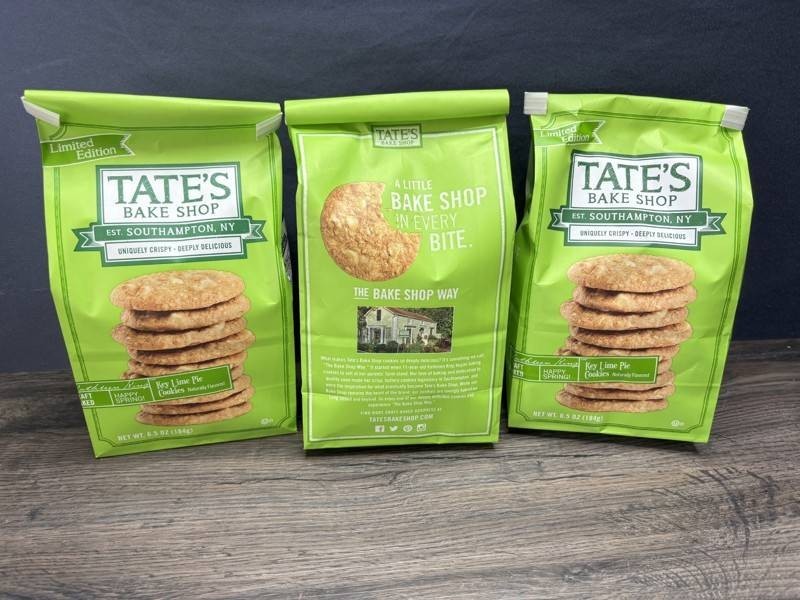 Tates Bake Shop Key Lime Pie Cookies, 3 Total - New