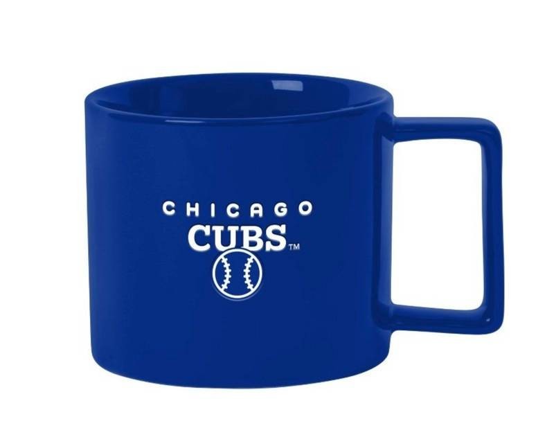 Chicago Cubs 17oz Square Handle Mugs, 2 Total - Brand New