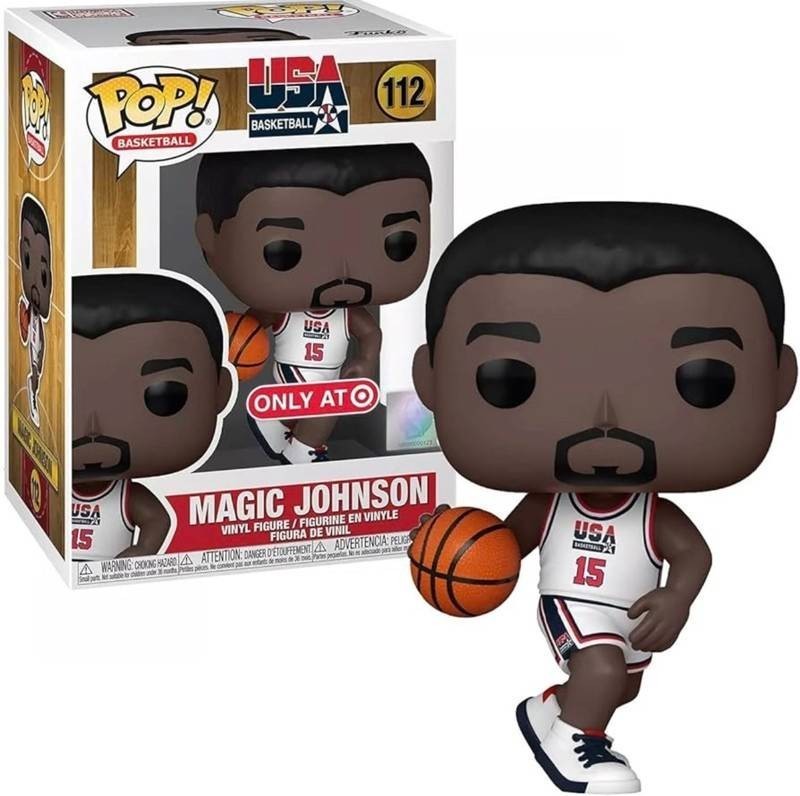 Funko Pop Magic Johnson USA Basketball Figurine, 112 - Brand New