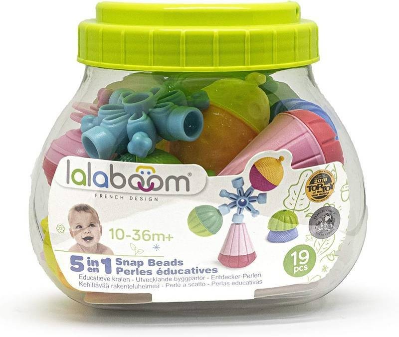 Lalaboom BL221 Educational 19-Piece Set Snap Beads - Brand New