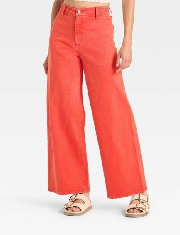 Universal Thread Sailor Wide Leg Red Pants Womens Size 14 - Brand New