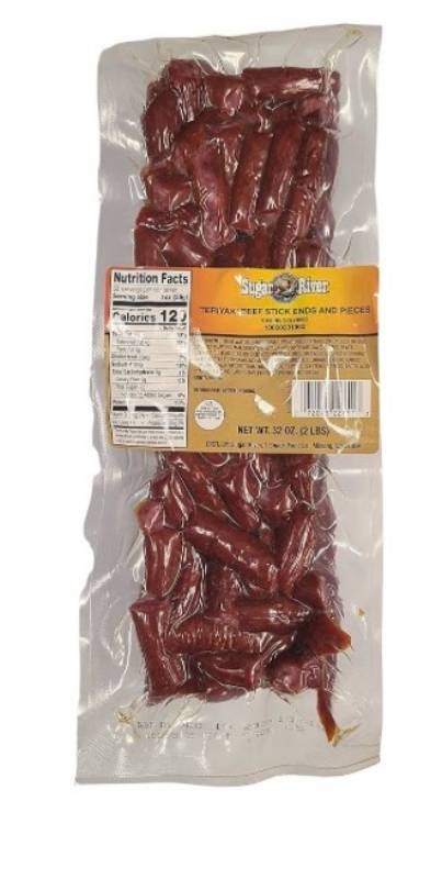 Sugar River Teriyaki Beef Stick Ends & Pieces - 2 lbs