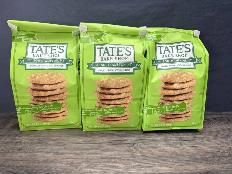 Tates Bake Shop Key Lime Pie Cookies, 3 Total - New