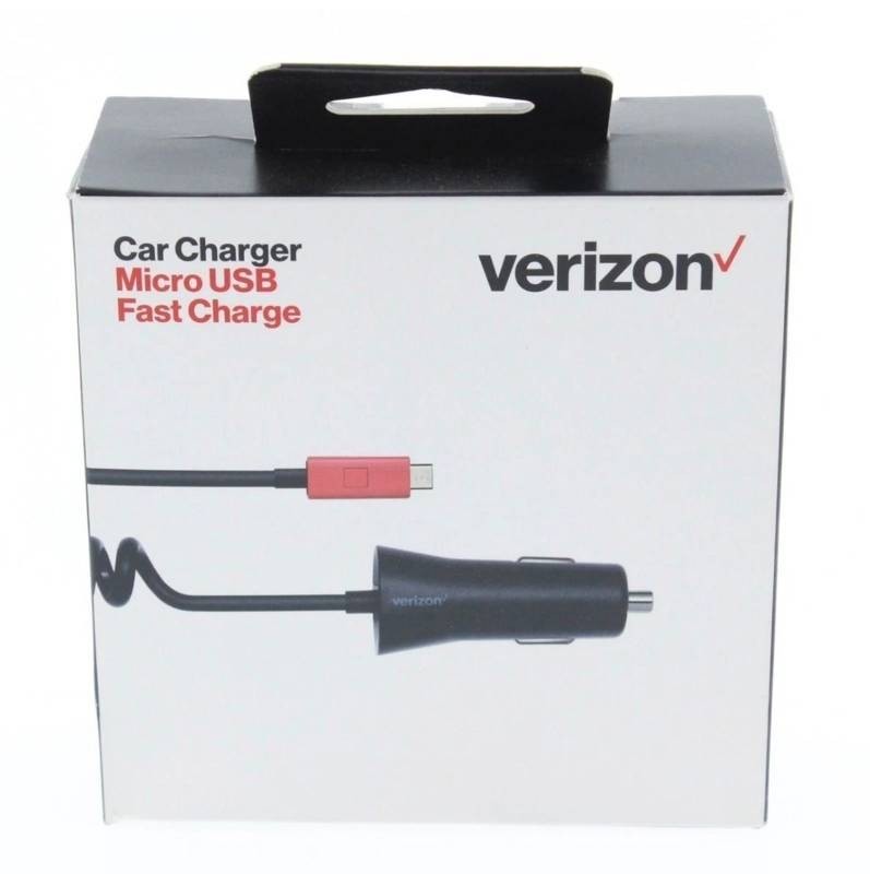 Verizon Micro USB Fast Charge Car Charger, 2 Total - New