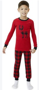 Eddie Bauer Youth Reindeer Pajama Set, Size Youth 6 - New