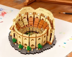 Roman Colosseum Building Set No. 8894, 1,550 Pieces - Brand New Q
