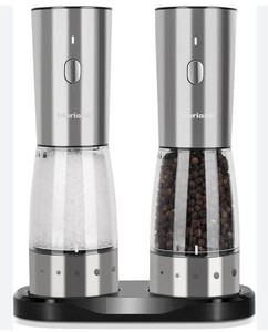 Moriank Rechargeable Electric Salt & Pepper Grinder Set - New