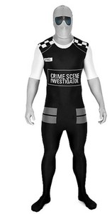 Morphsuits Crime Scene Investigator Costume, Adult Size XL - New