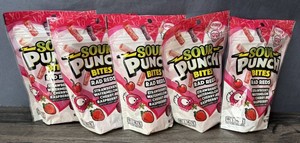 Sour Punch Bites Rad Reds 9 Oz, 5 Total - New