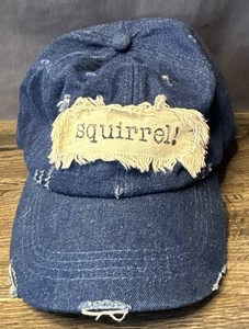 Adjustable Denim Squirrel Baseball Cap, OSFM - New