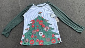 Minnesota Wild NHL Holiday Graphic Long-Sleeve Shirt, Size Womens XXL - New