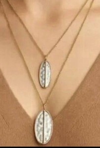 Romolo Gold-Tone Double Pendant Long Necklace - New