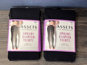 Assets by SPANX Opaque Shaping Tights, Size Womens 1, 2 Total - New