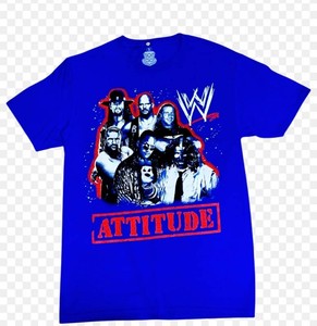WWE Attitude Era Wrestling Graphic T-shirt, Size Adult Medium - New