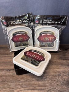 New Orleans Saints UltraFlip 3D Sandwich Boxes, 3 Total - New