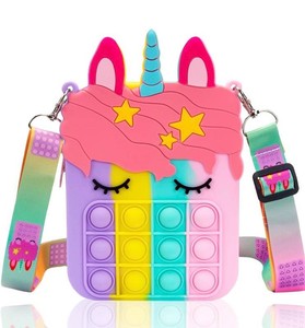 Unicorn Pop-It Sensory Crossbody Bag - New