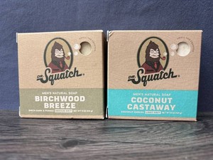 Dr. Squatch Mens Natural Soap Bars, 2 Total - New