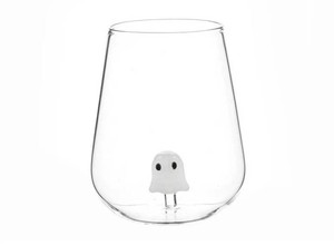 Way to Celebrate Ghost Charm  2-Pack Wine Glasses - New
