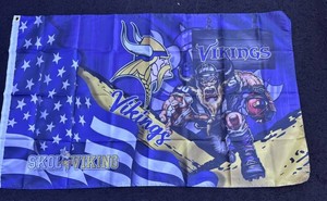 Minnesota Vikings Skol Viking Flag - New