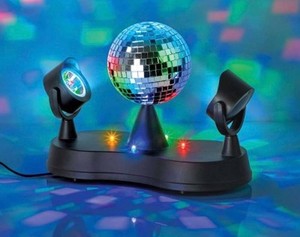 West & Arrow 11-Inch Rotating Disco Projection Light - New